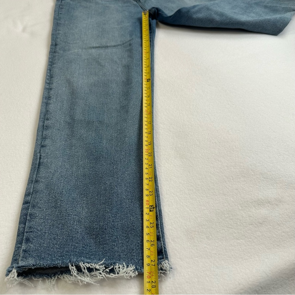 Kensie Jeans Vintage Luxe Juliet High Rise Slim Medium Wash Raw Hem Size 14 - Picture 5 of 13